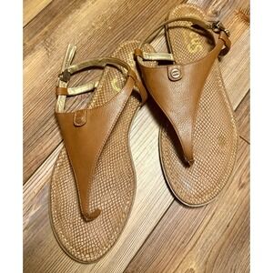 Circus by Sam Edelman Cassandra Thong Sandals Womens Size 10 Brown Ankle Strap
